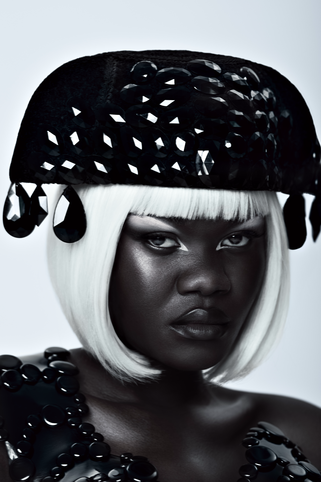 Commercial fashion photography editing featuring luxury accessory design and high end studio portrait