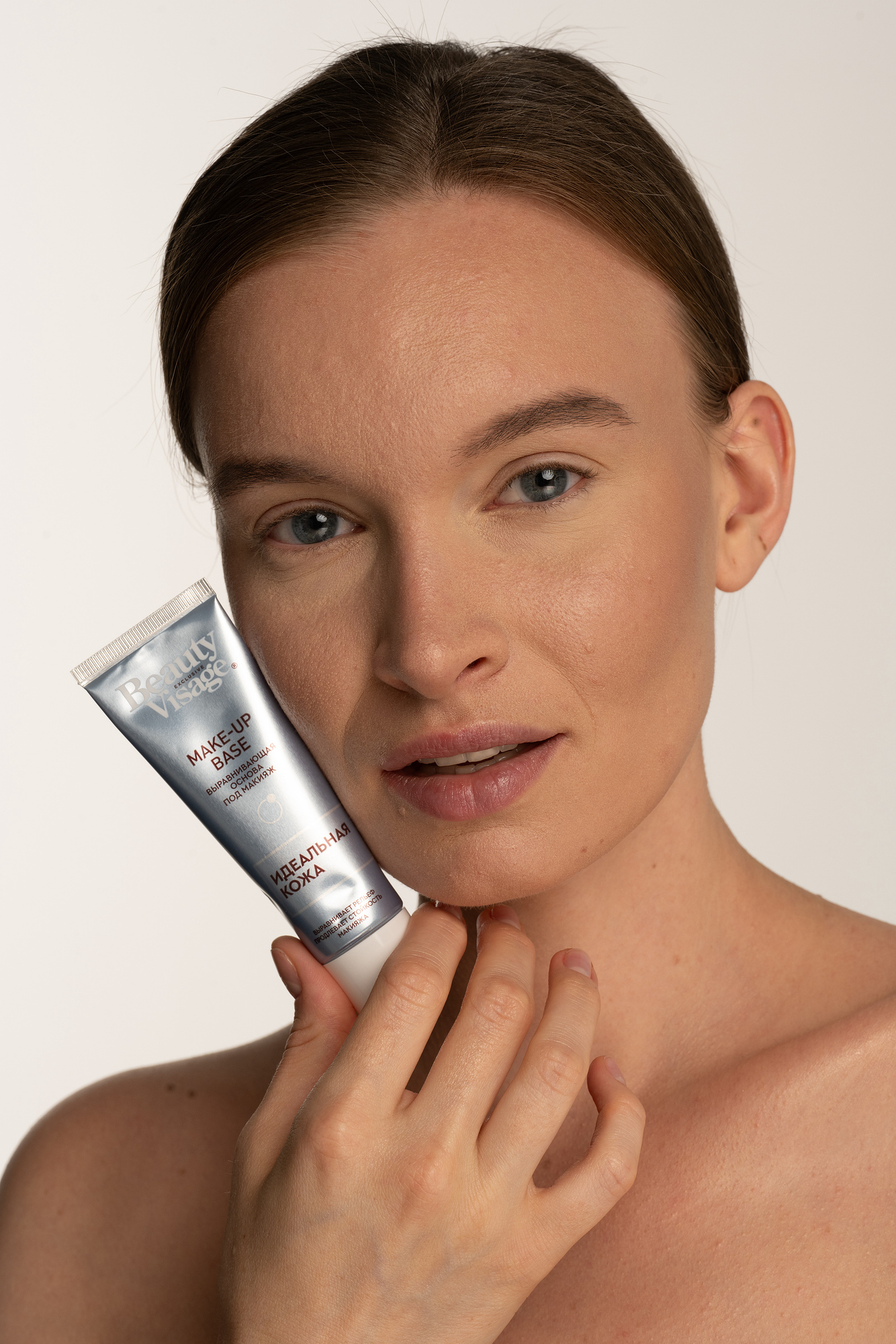 Before retouching — beauty photo for brand campaign